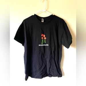 Gildan Black Montclair Flower Shirt